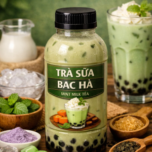 Trà sữa bạc hà đóng chai