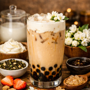 Trà sữa hoa nhài
