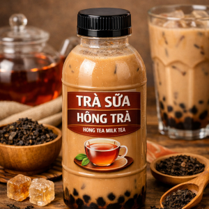 Trà sữa hồng trà đóng chai