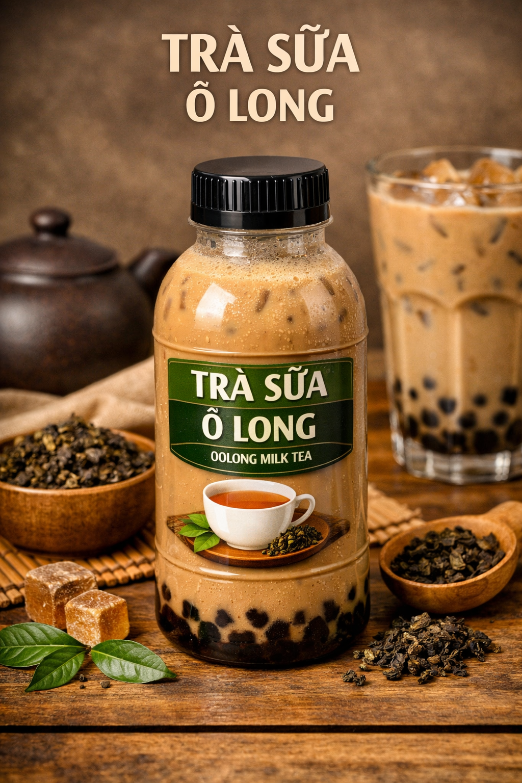 Trà sữa ô long đóng chai