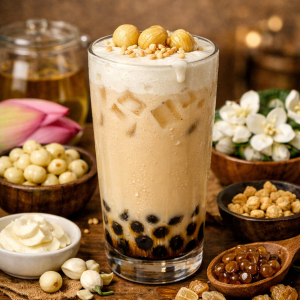 Trà sữa sen vàng