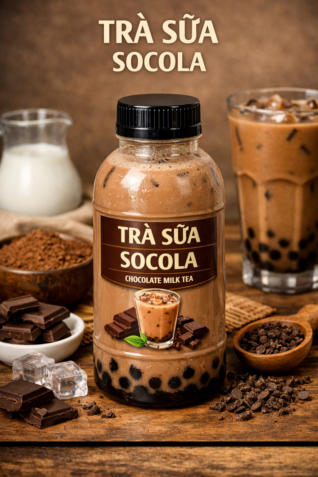 Trà sữa socola đóng chai
