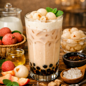 Trà sữa vải