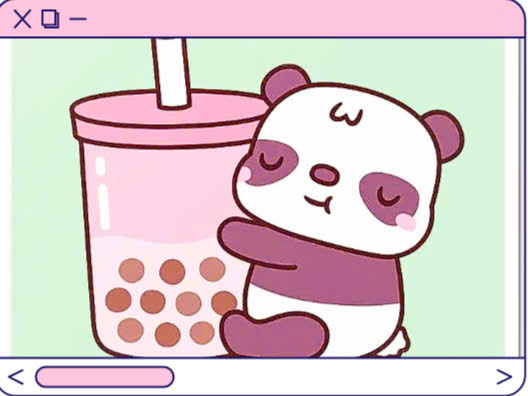 trà sữa cùng Panda thơm ngon